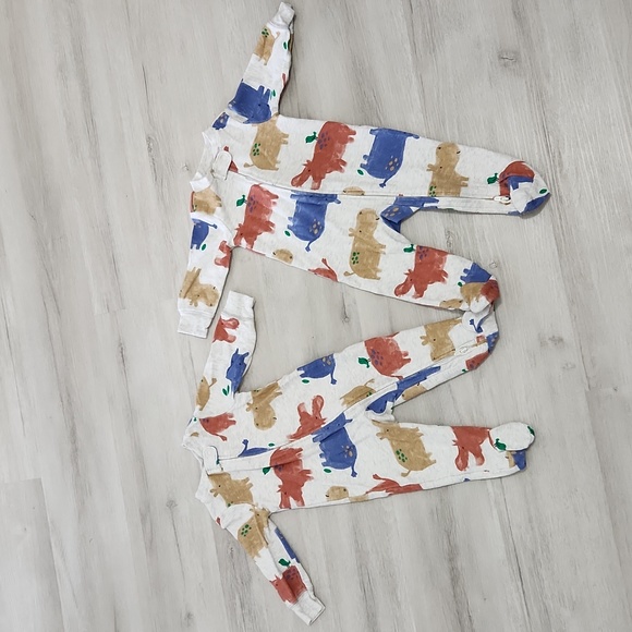 Set of 2 identical Carter Baby Footies - Picture 1 of 7